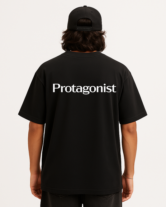 Tenet “Protagonist” Oversized Tee – Black