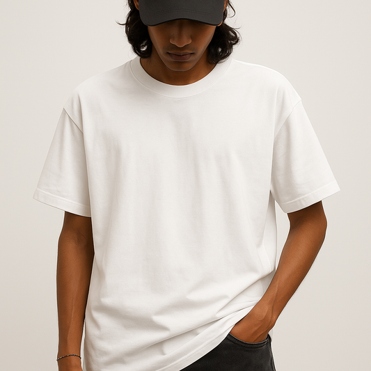 Plain White Oversized Tee