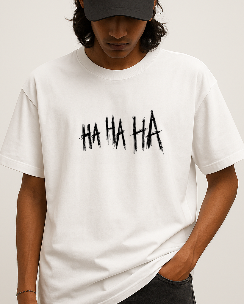 Joker Laughing Chaos Oversized Tee