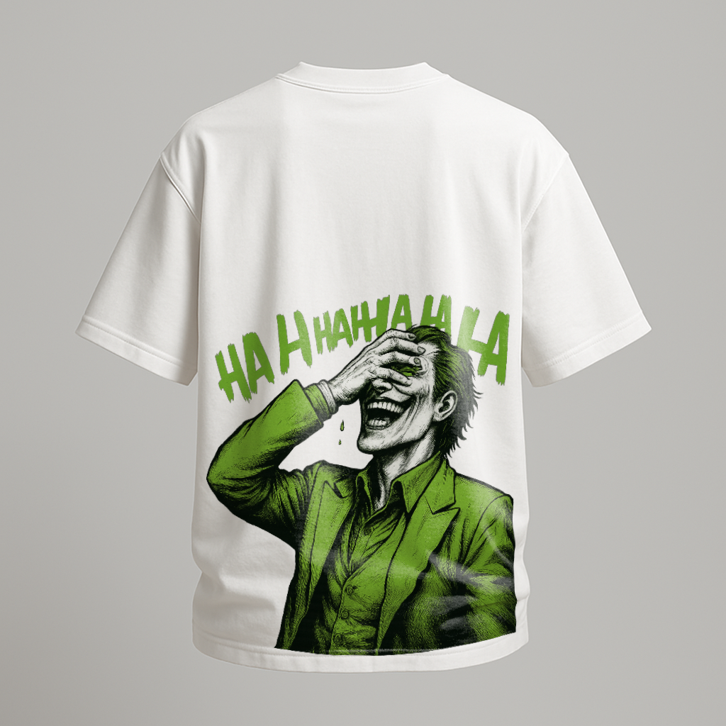 Joker Laughing Chaos Oversized Tee