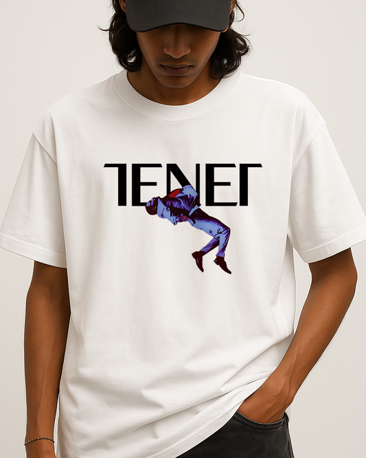 Tenet "Protagonist" Oversized Tee – White