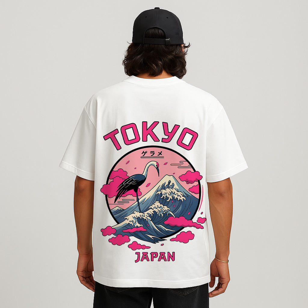 Tokyo Waves Oversized Tee